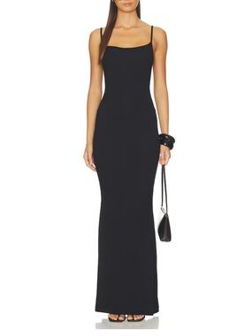 skims brown cut out dress SKIMS Brown Soft Lounge Cutout One Shoulder Dress SKIMS